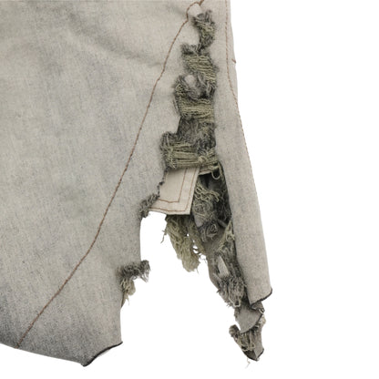 Shorts Rick Owens Drkshdw Denim De Tiro Alto
