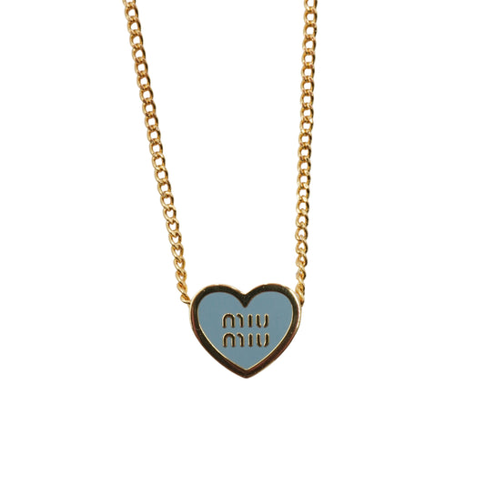 Collar Miu Miu Corazon Azul