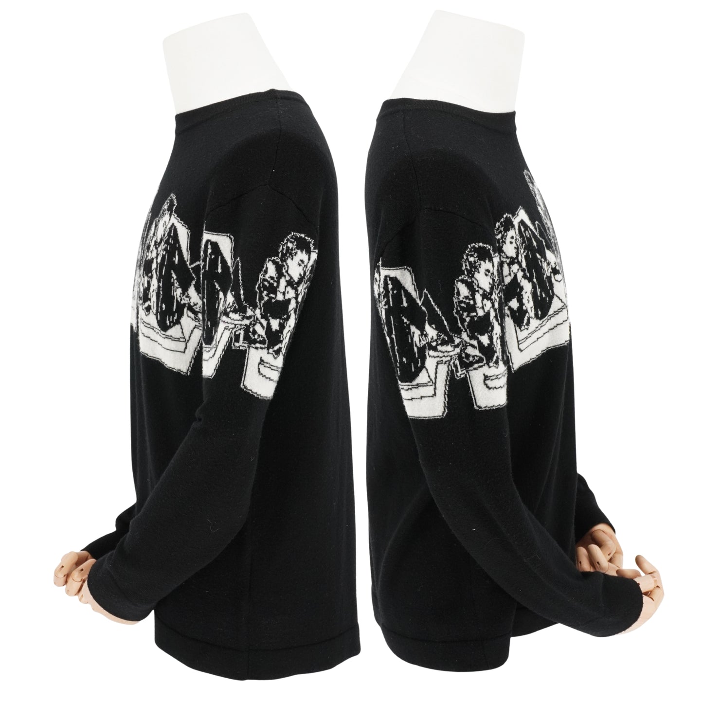 Sueter Enfants Riches Déprimés Fleece Wool Sweater Negro