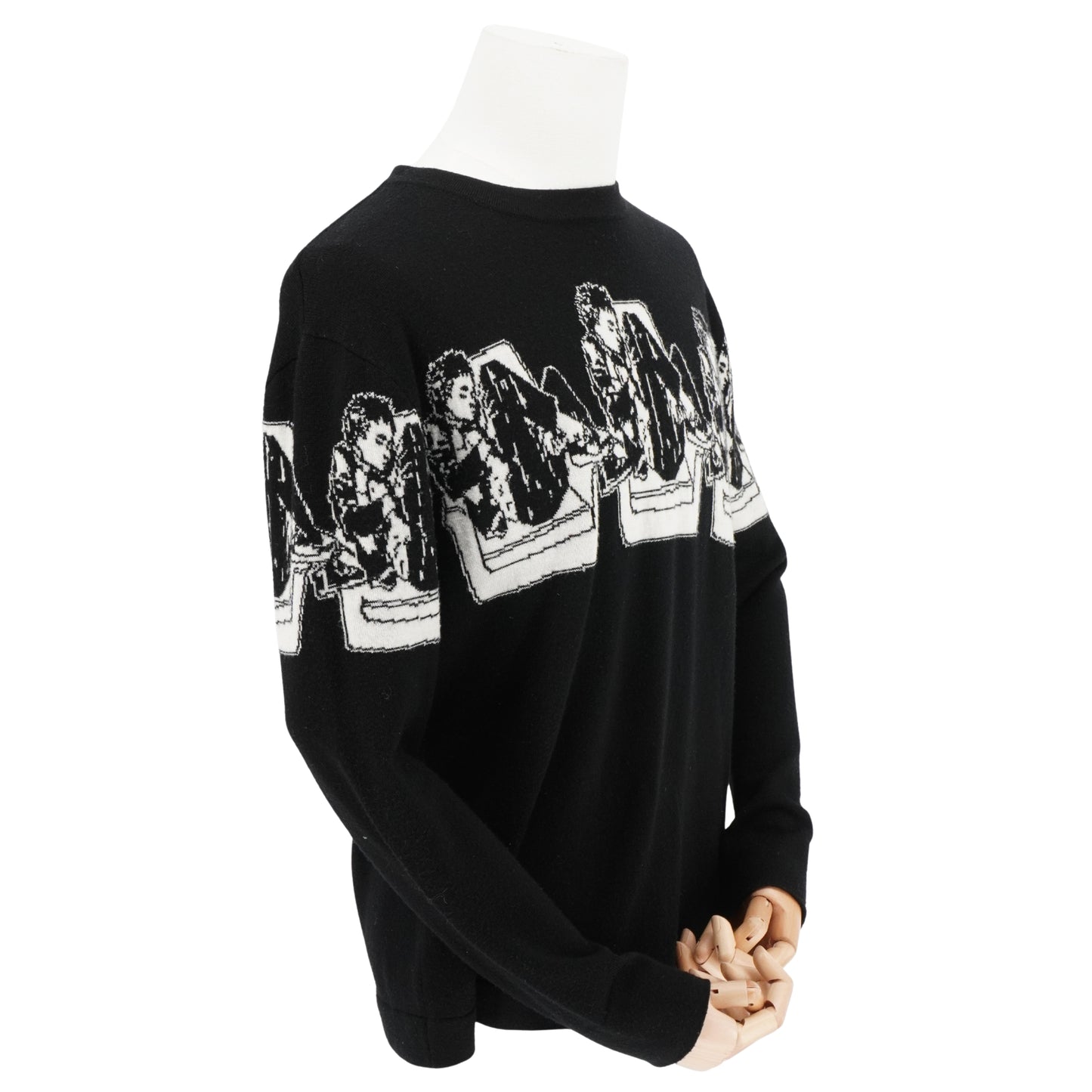 Sueter Enfants Riches Déprimés Fleece Wool Sweater Negro