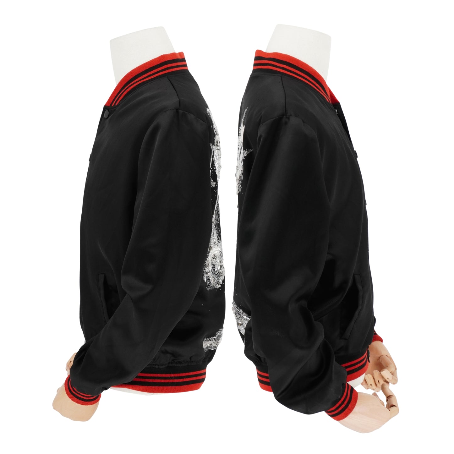 Chamarra Saint Laurent Teddy Satin Sequin Shark