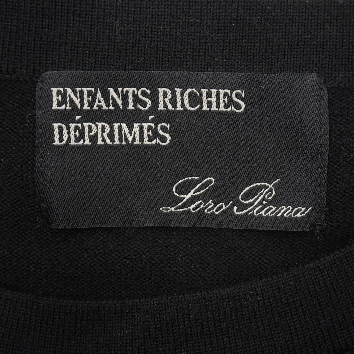 Sueter Enfants Riches Déprimés Fleece Wool Sweater Negro