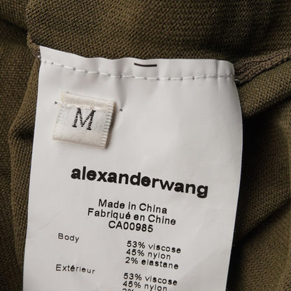 Vestido Alexander Wang Green Knitted Long Sleeve