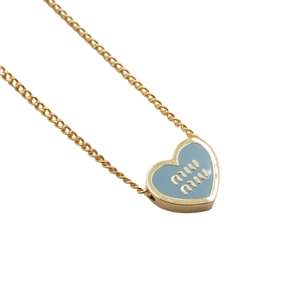 Collar Miu Miu Corazon Azul