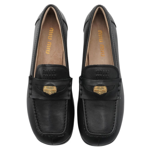 Loafers Miu Miu Penny with Coin
