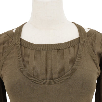 Vestido Alexander Wang Green Knitted Long Sleeve