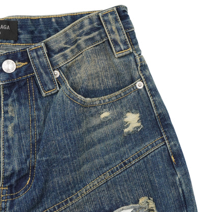 Shorts Balenciaga Garde-Robe Distressed Denim