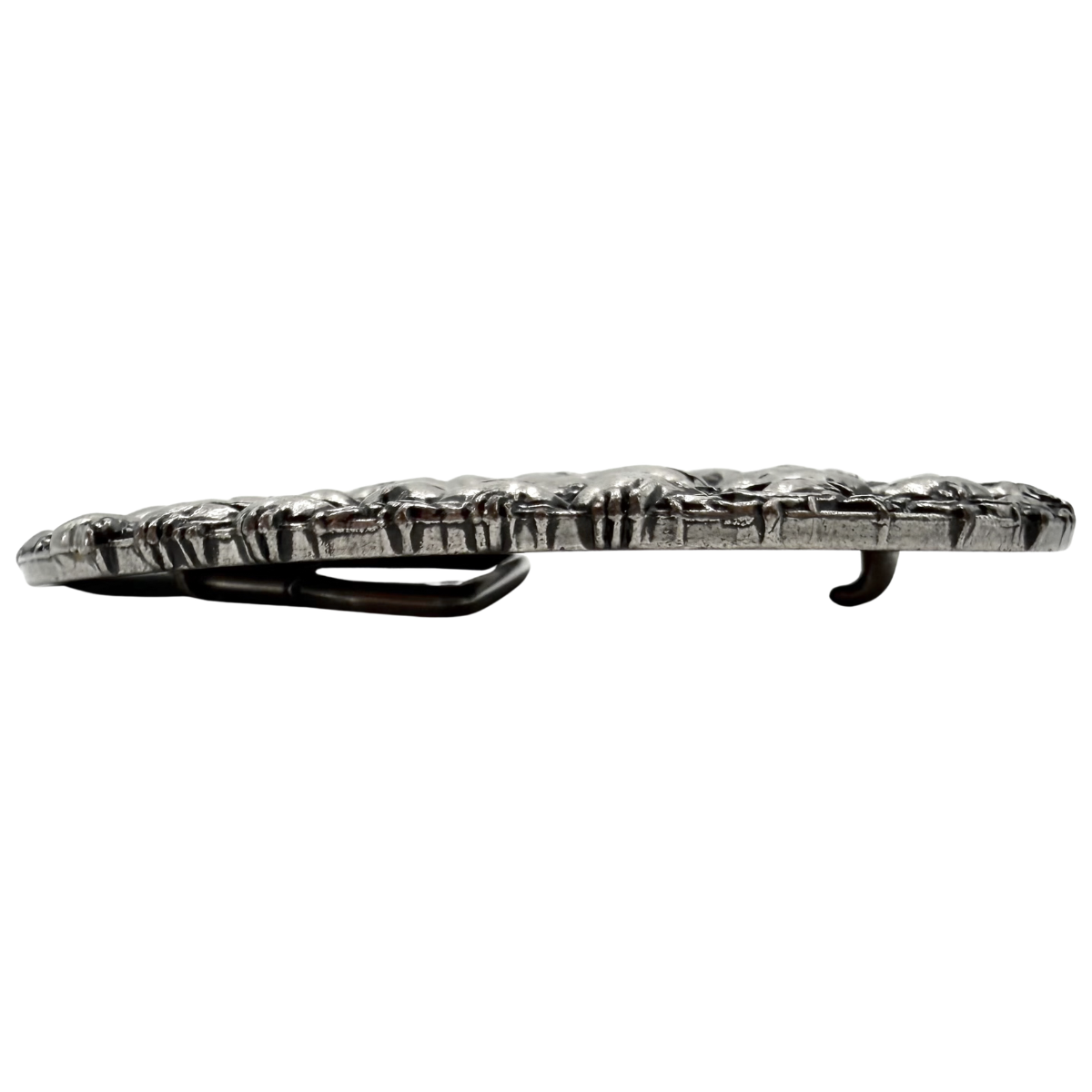 Hebilla de Cinturón Le Losange Skull Plateada