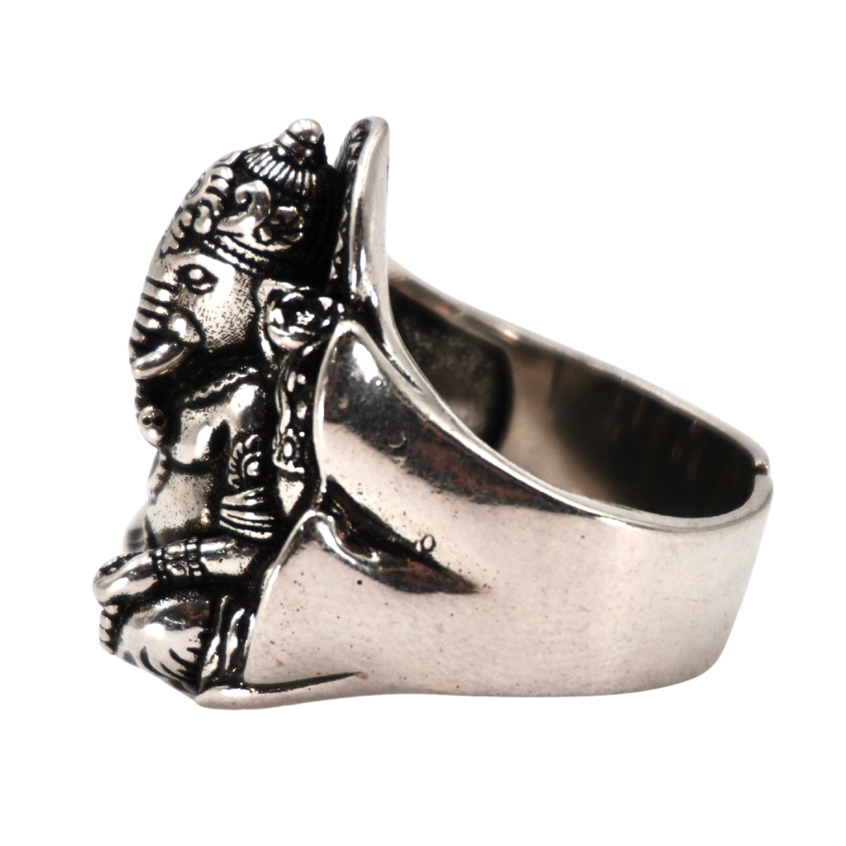 Silver Ganesha Ring