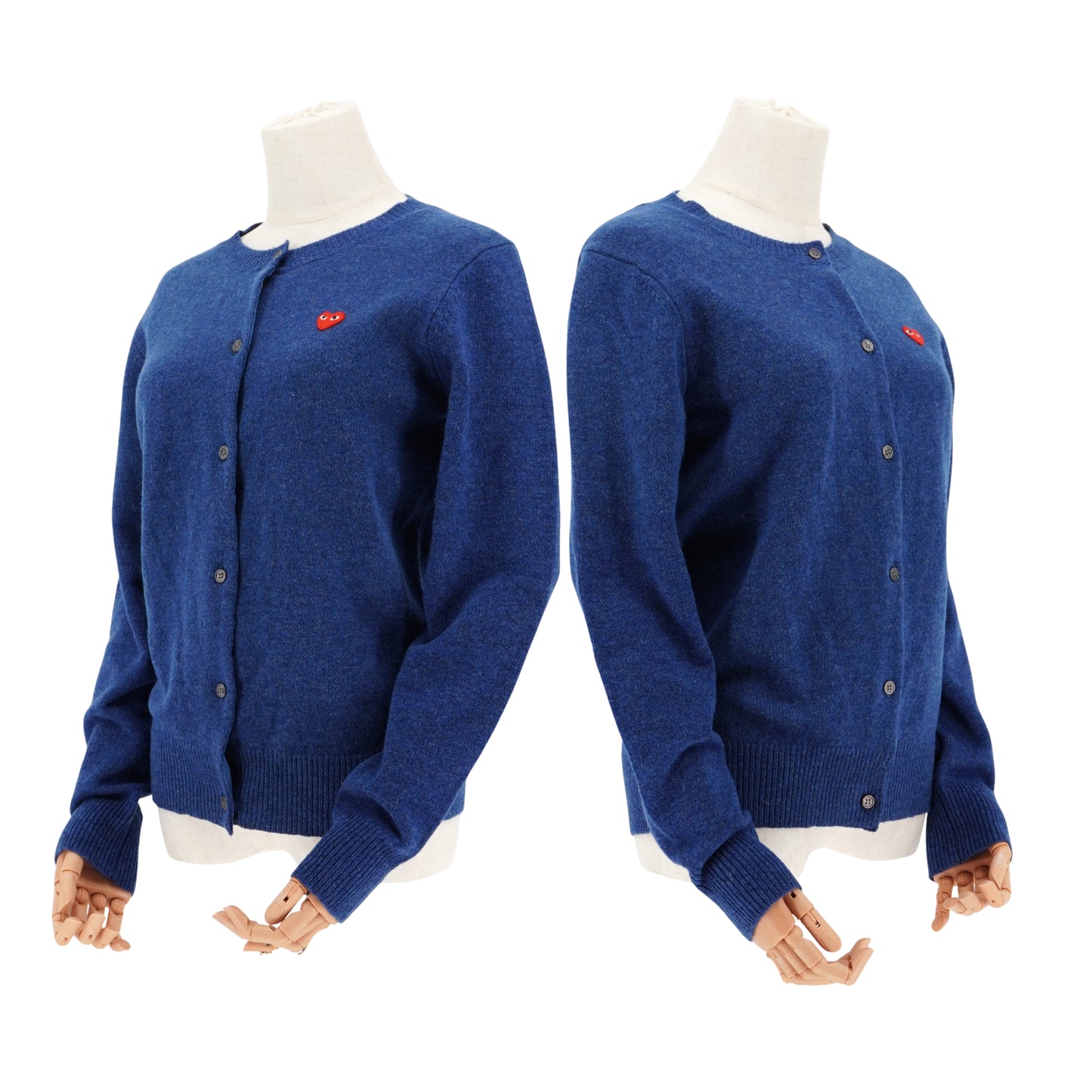 Suéter Comme des Garçons Cárdigan Red Heart Play
