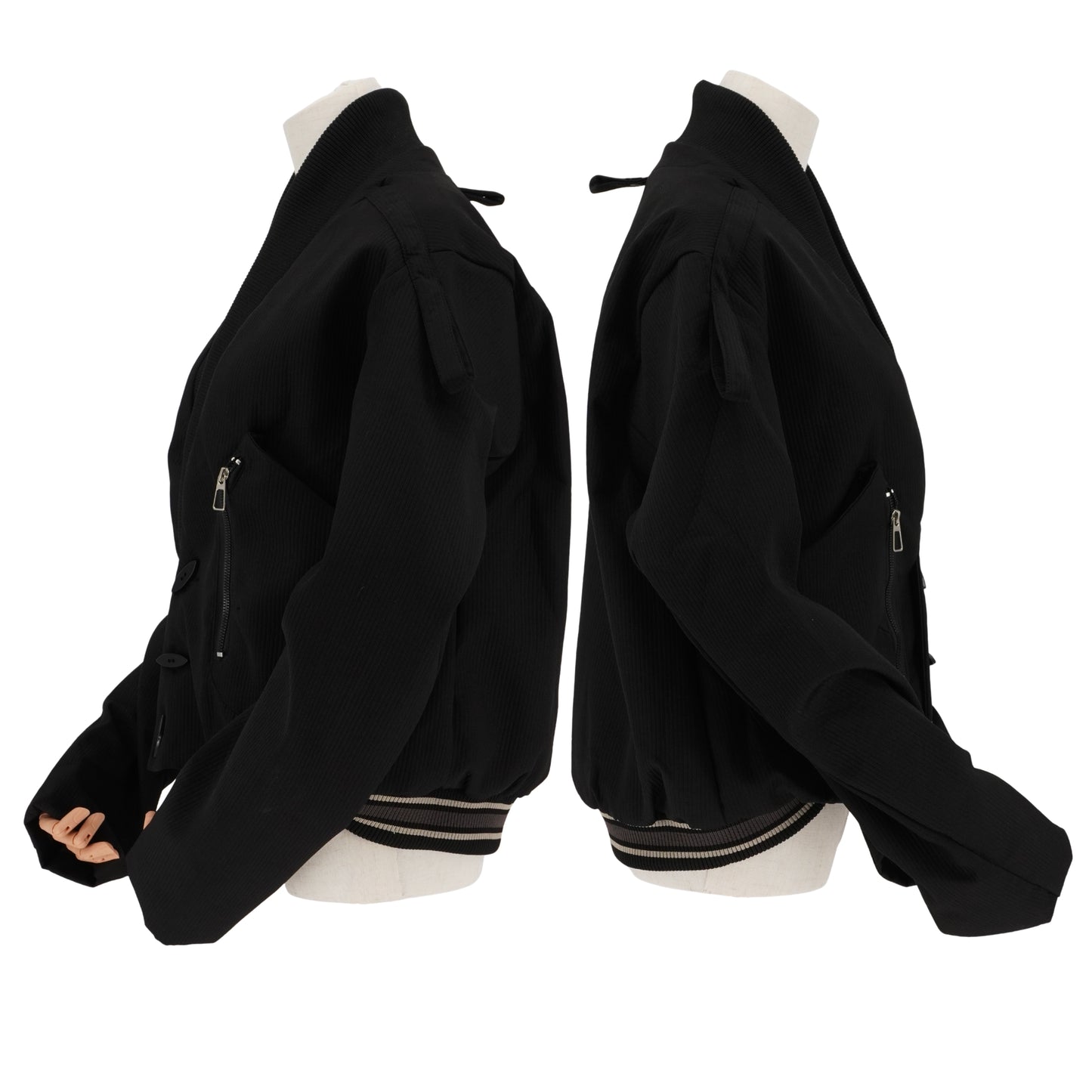 Chamarra Kiko Kostadinov Chaqueta Tonino Utility Bomber Black