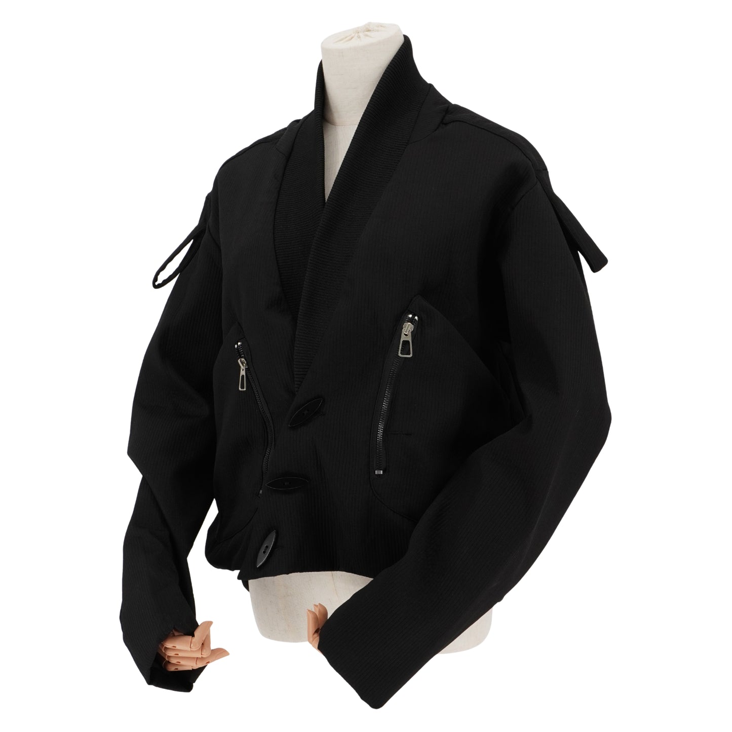 Chamarra Kiko Kostadinov Chaqueta Tonino Utility Bomber Black