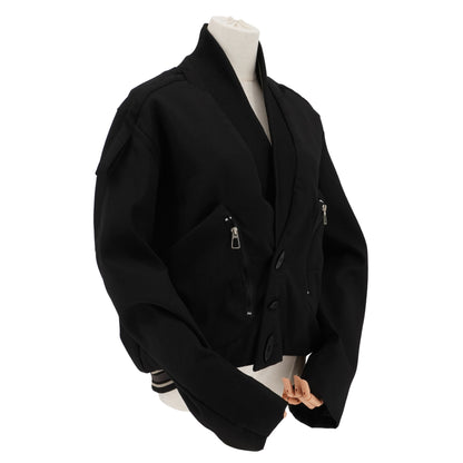 Chamarra Kiko Kostadinov Chaqueta Tonino Utility Bomber Black