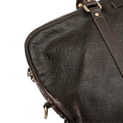 Bolsa Briefcase Gucci Leather