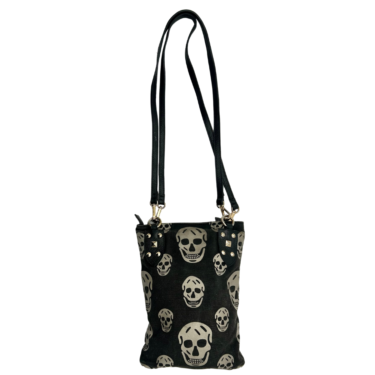 Bolsa Alexander McQueen Skull Negro tela