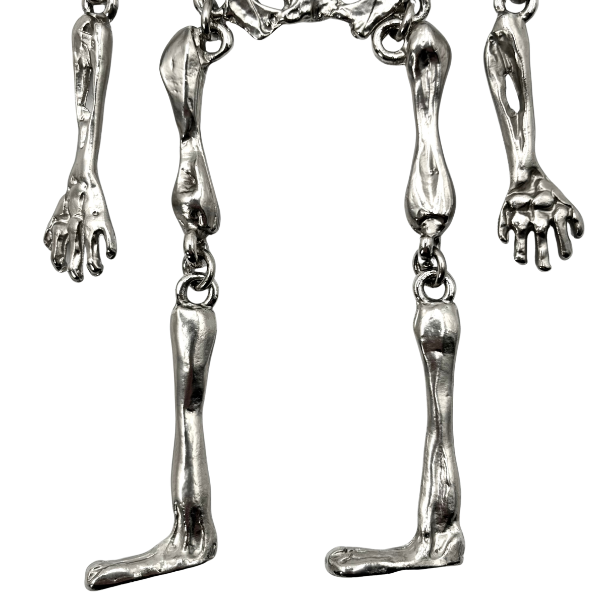 Llavero Yohji Yamamoto Skeleton Plateado