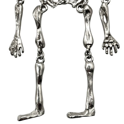 Llavero Yohji Yamamoto Skeleton Plateado
