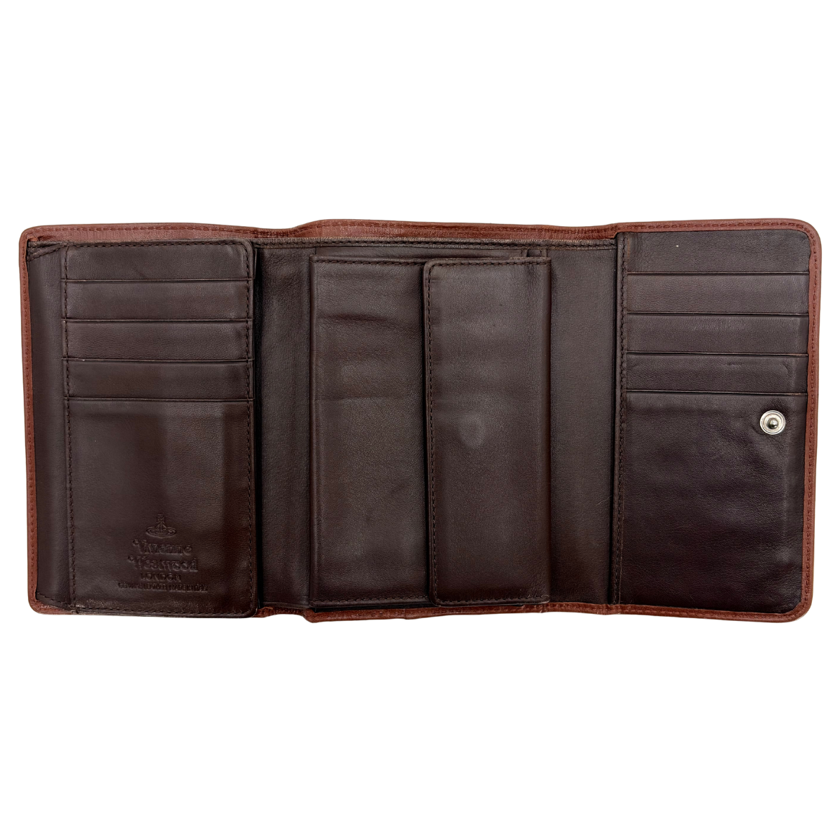 Cartera Vivienne Westwood Embossed Logo Gris