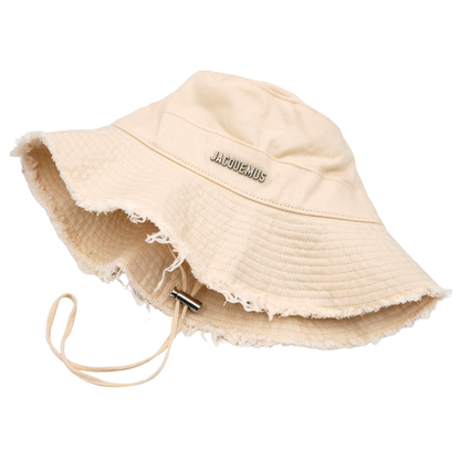 Bucket Hat Jacquemus Le bob Artichaut Crema Distressed