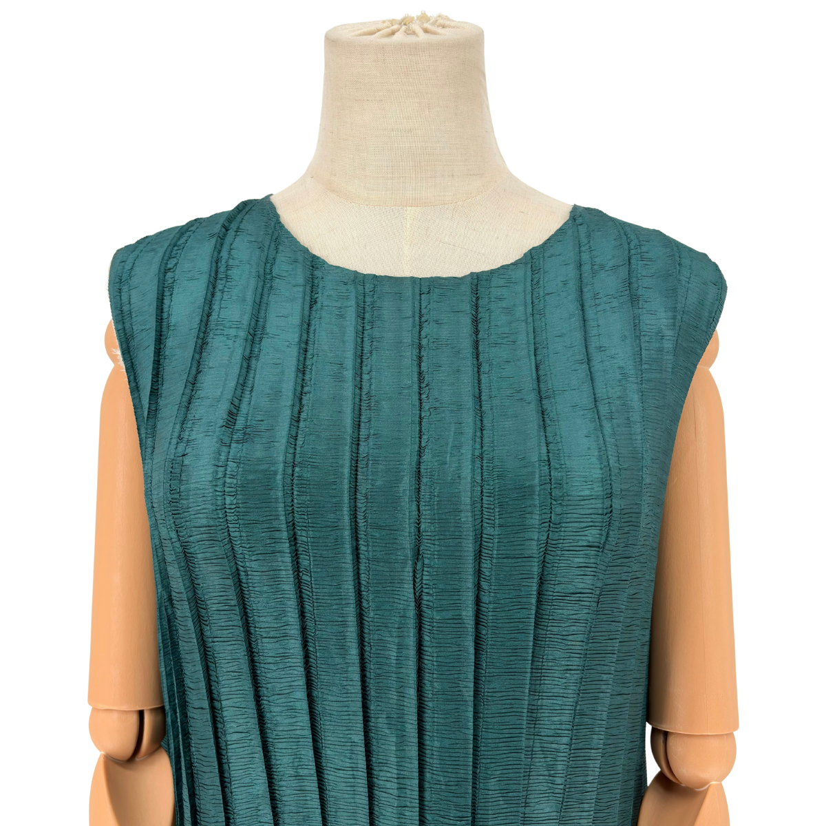 Vestido Issey Miyake Pleats Please Teal