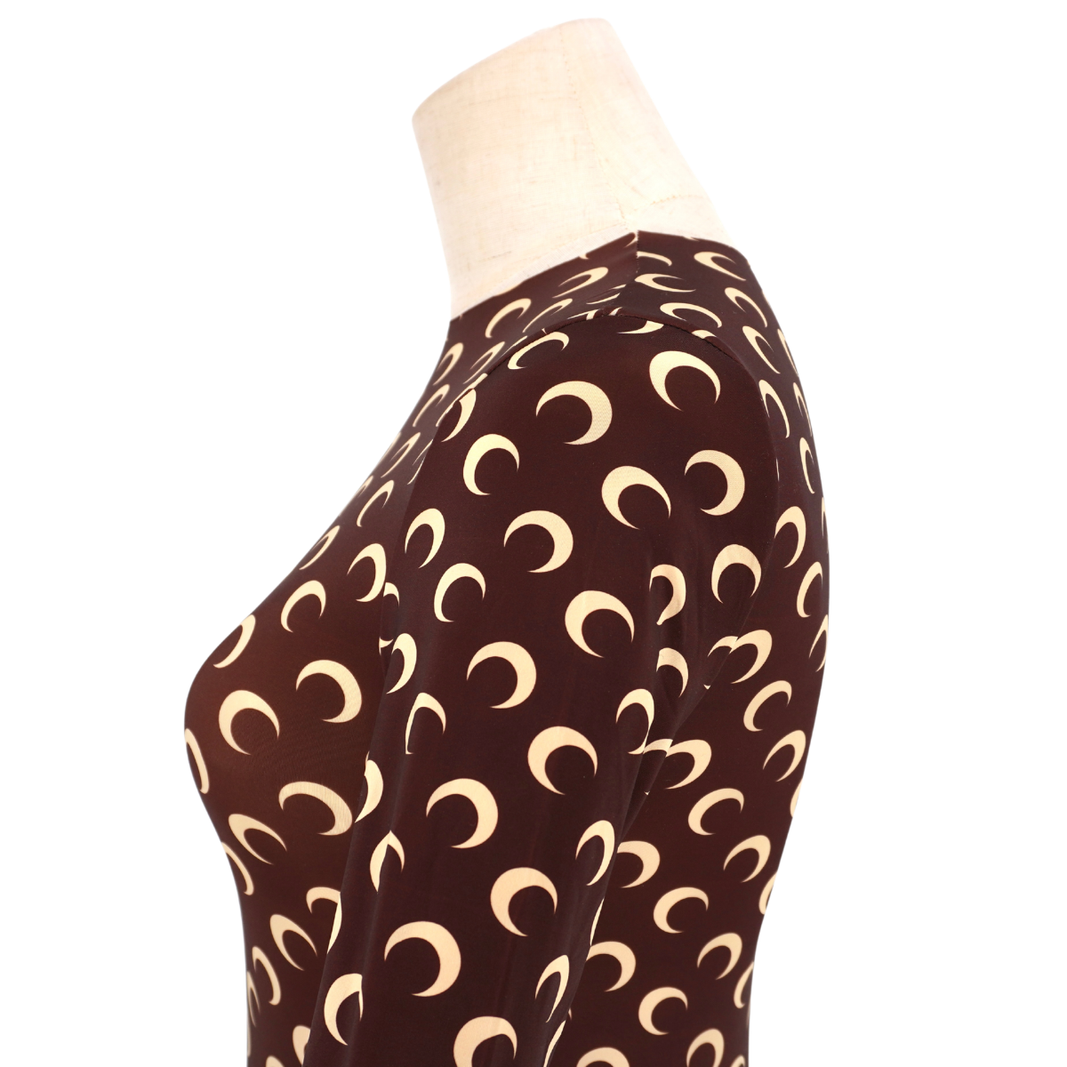 Top Marine Serre Moon Print Brown