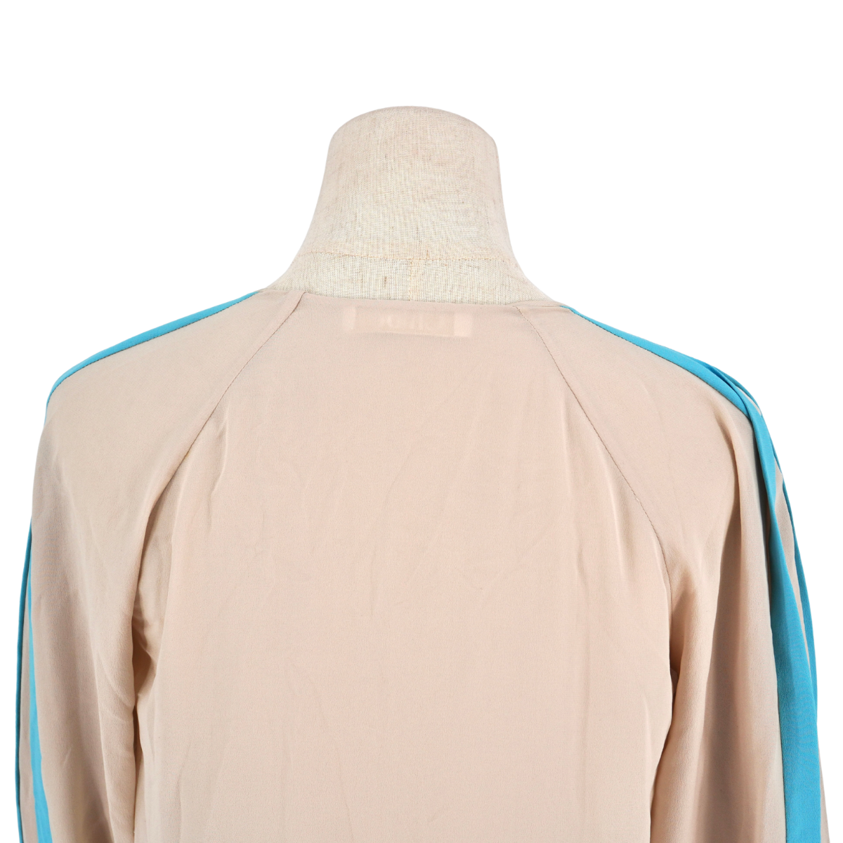 Blusa Chloé Silk Blue Stripe