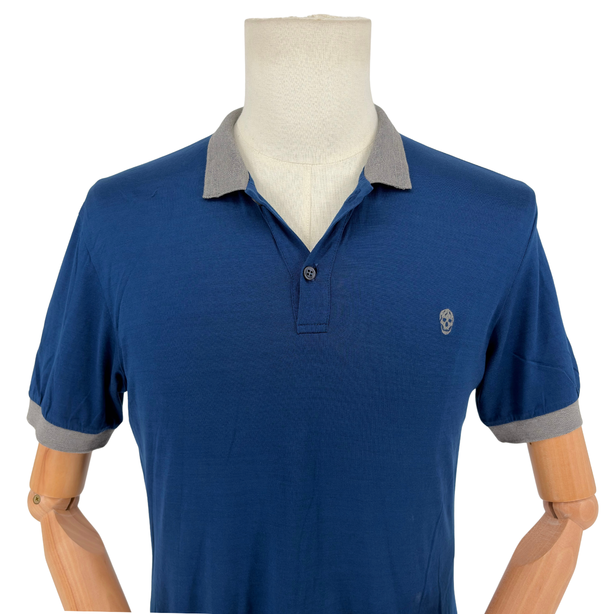 Playera Tipo Polo Alexander McQueen Polo Azul