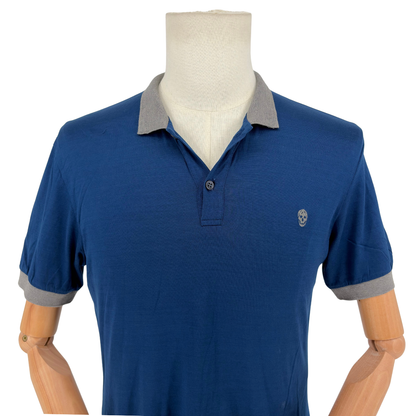 Playera Tipo Polo Alexander McQueen Polo Azul
