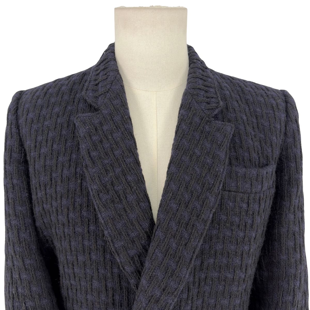 Saco Y's for Men Peak Lapel Knit Navy