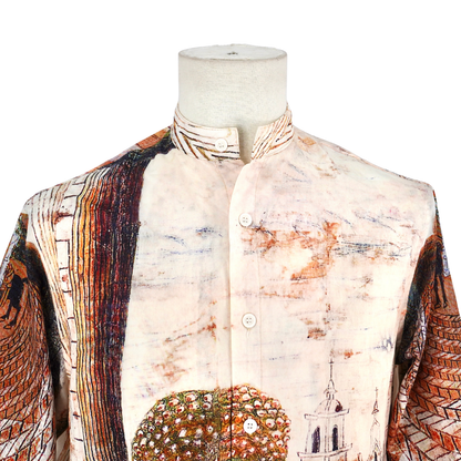 Camisa Lemaire Paisaje Arquitectónico Multicolor