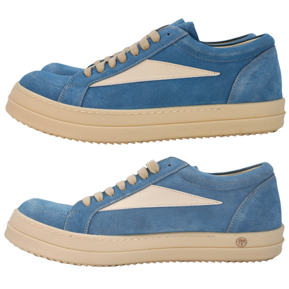 Tenis Rick Owens Blue Gamuza