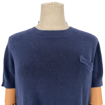 Playera Sacai Lace-Trimmed Azul