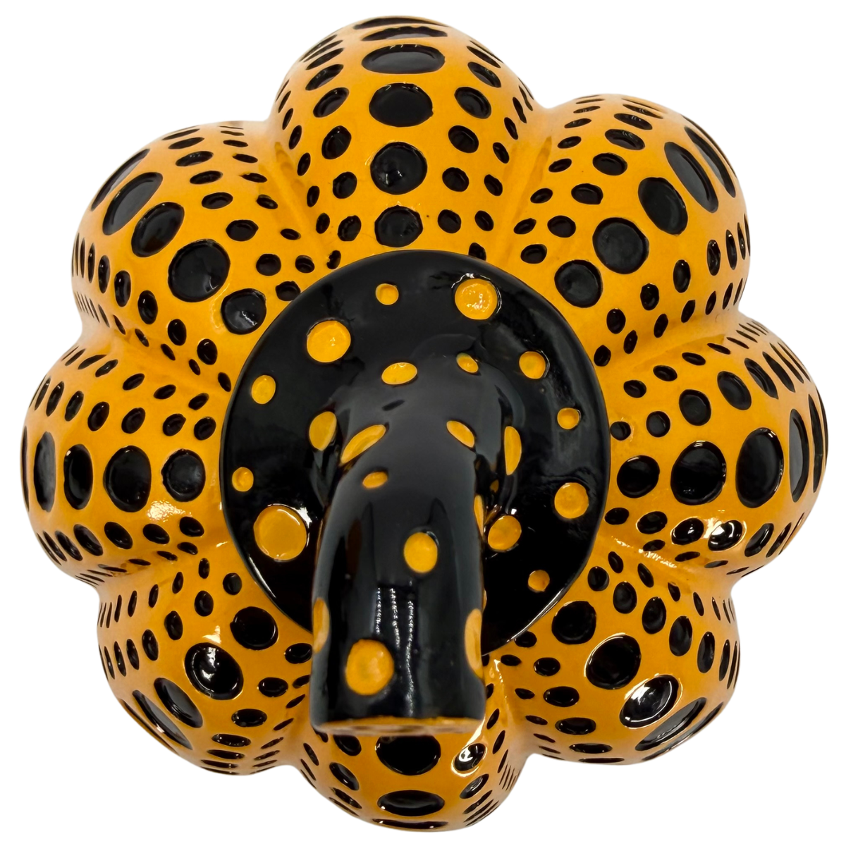 Escultura decorativa Yayoi Kusama Calabaza Amarillo