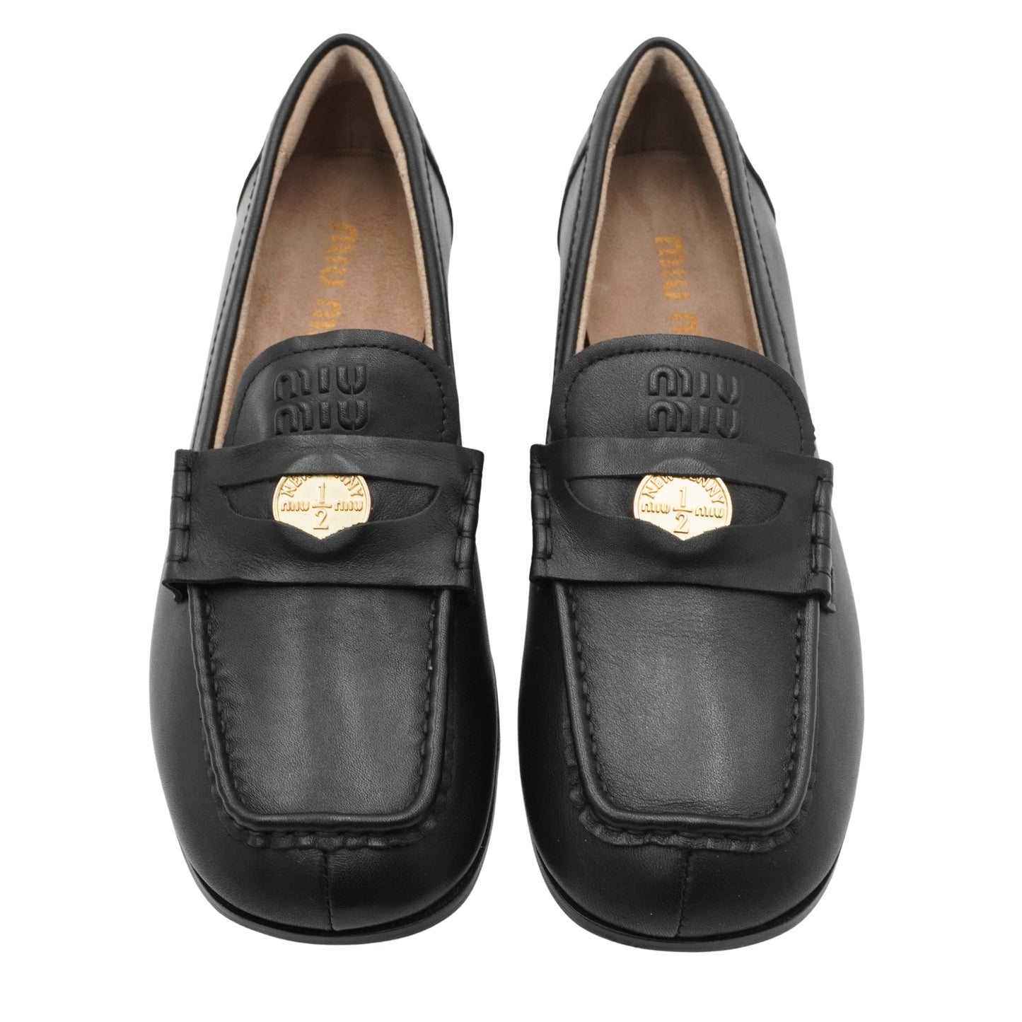 Loafers Miu Miu Penny with Coin