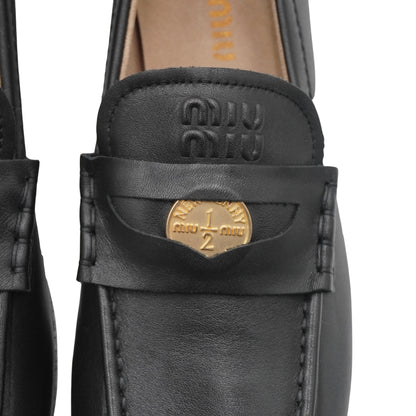 Loafers Miu Miu Penny with Coin