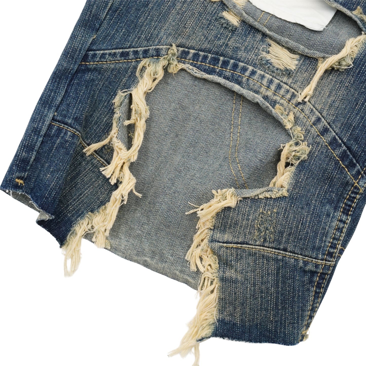 Shorts Balenciaga Garde-Robe Distressed Denim