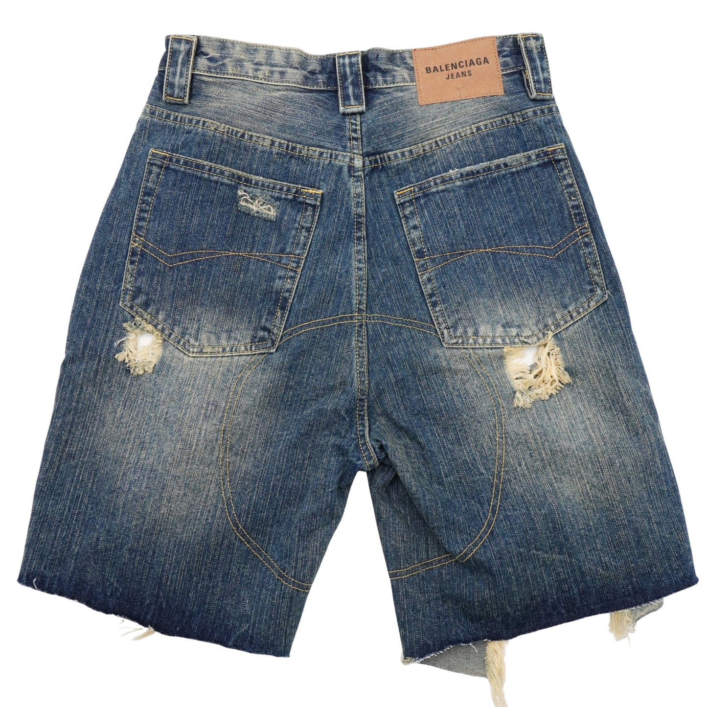 Shorts Balenciaga Garde-Robe Distressed Denim