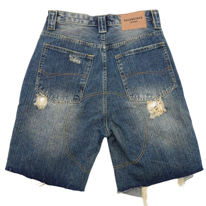 Shorts Balenciaga Garde-Robe Distressed Denim