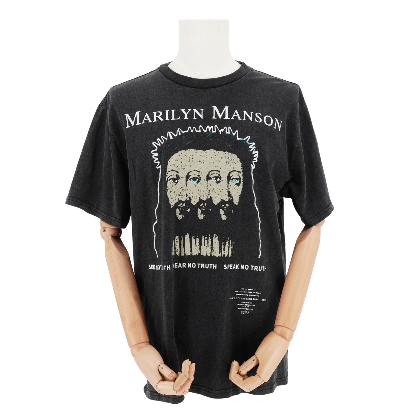 Playera Vintage Marilyn Manson Triple face