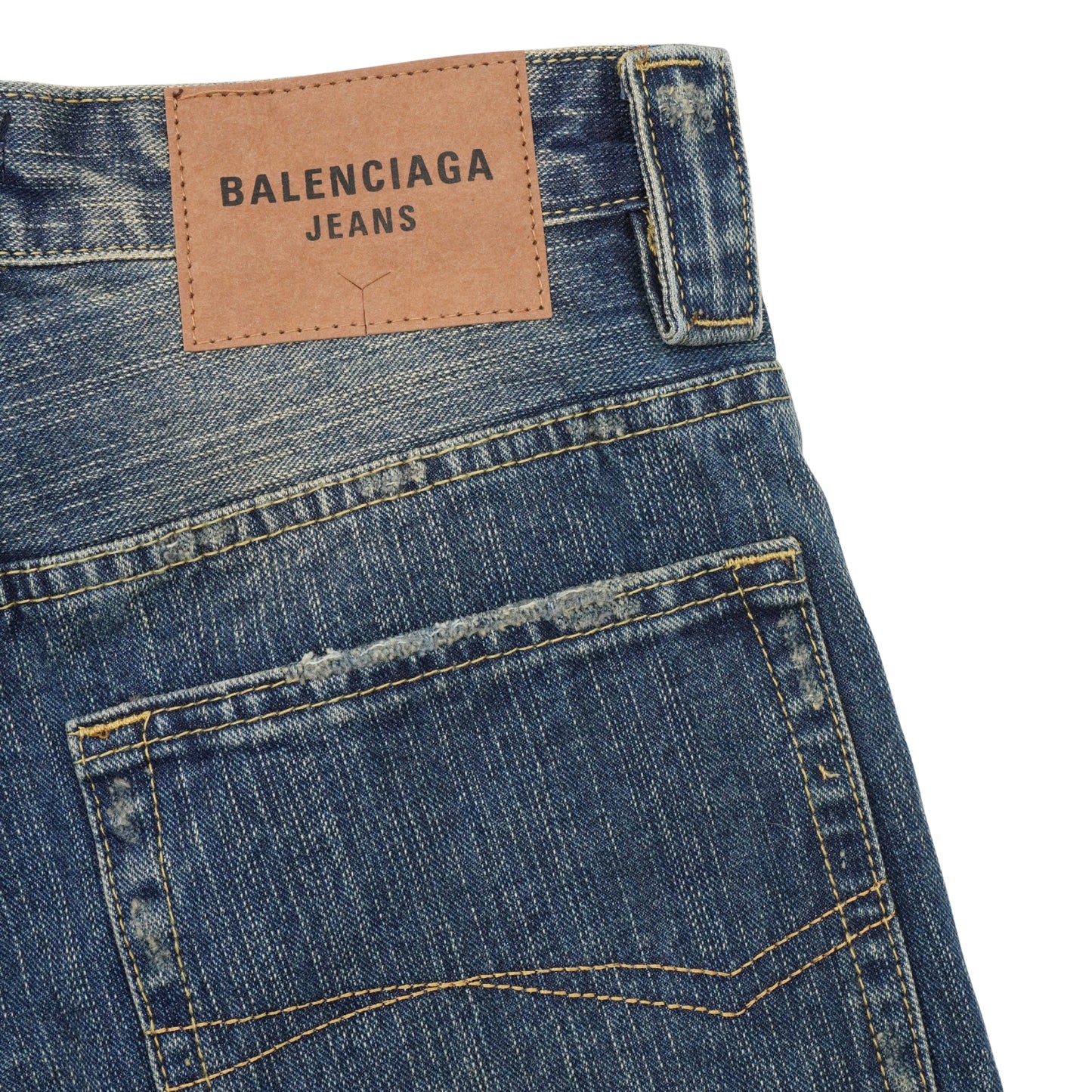 Shorts Balenciaga Garde-Robe Distressed Denim