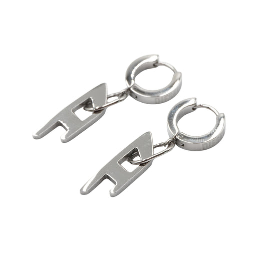 Aretes Diesel Earring Logo Hanging