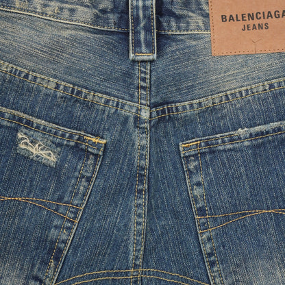 Shorts Balenciaga Garde-Robe Distressed Denim