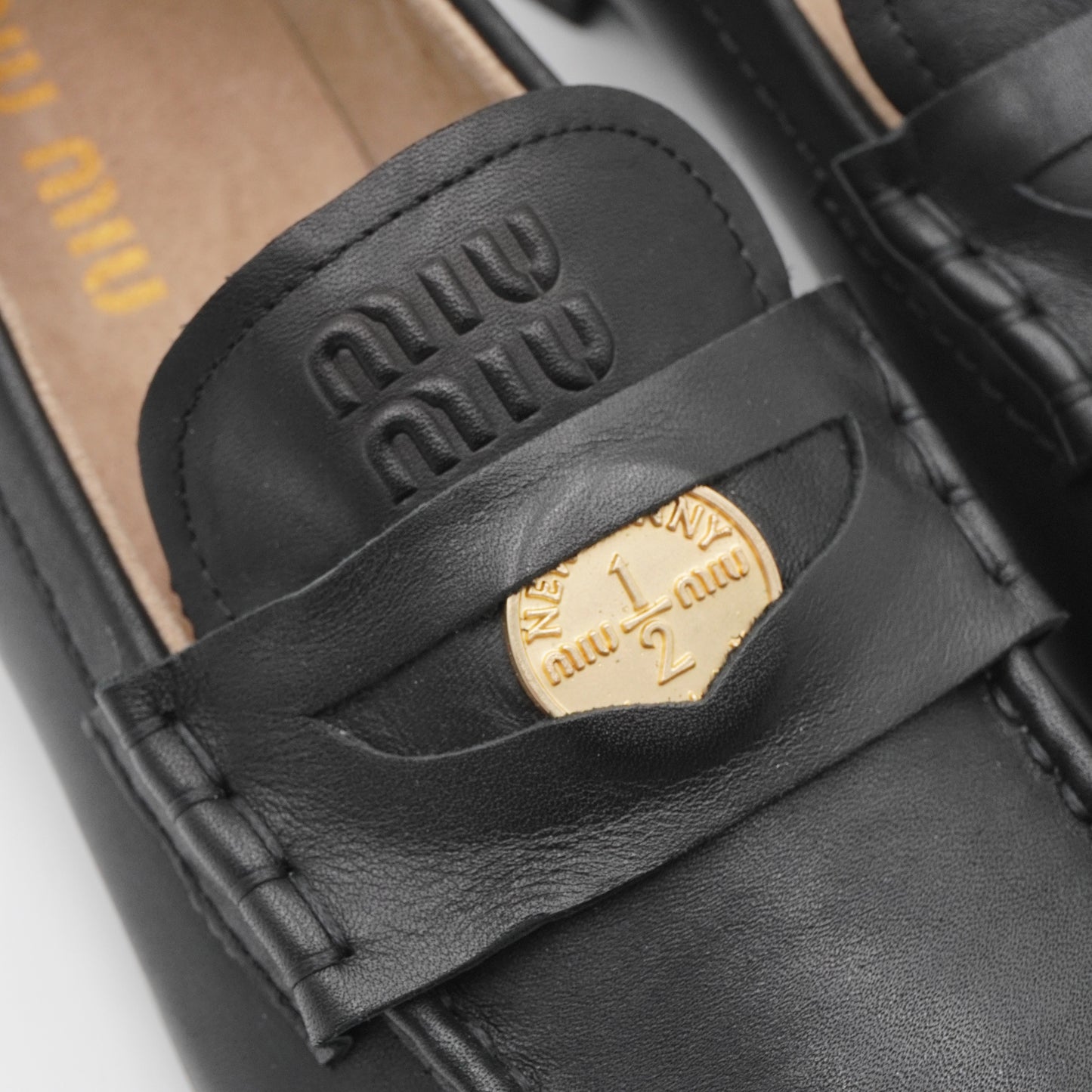 Loafers Miu Miu Penny with Coin