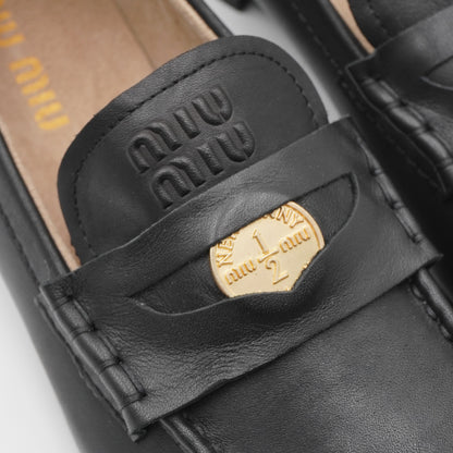 Loafers Miu Miu Penny with Coin