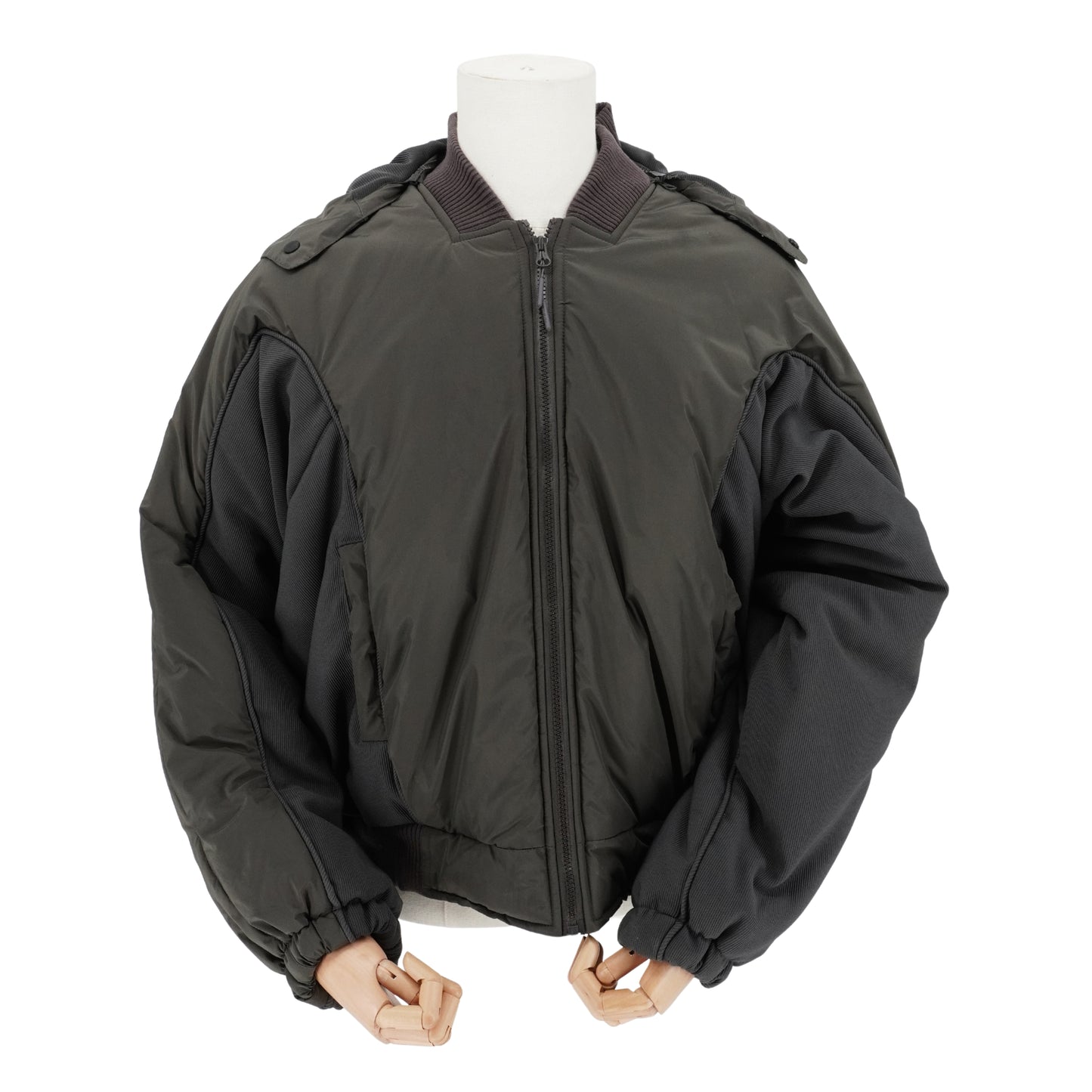 Chamarra Bomber Hyein Seo Hybrid Nylon Ribbed