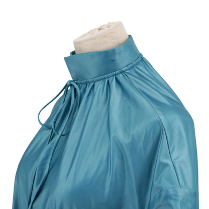 Blusa Balenciaga Satin Azul