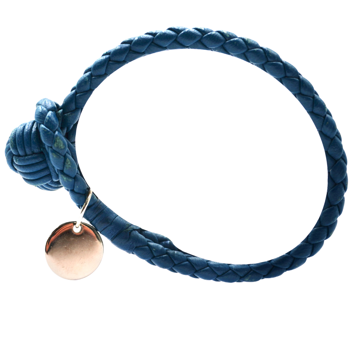 Pulsera Bottega Veneta Intrecciato Azul