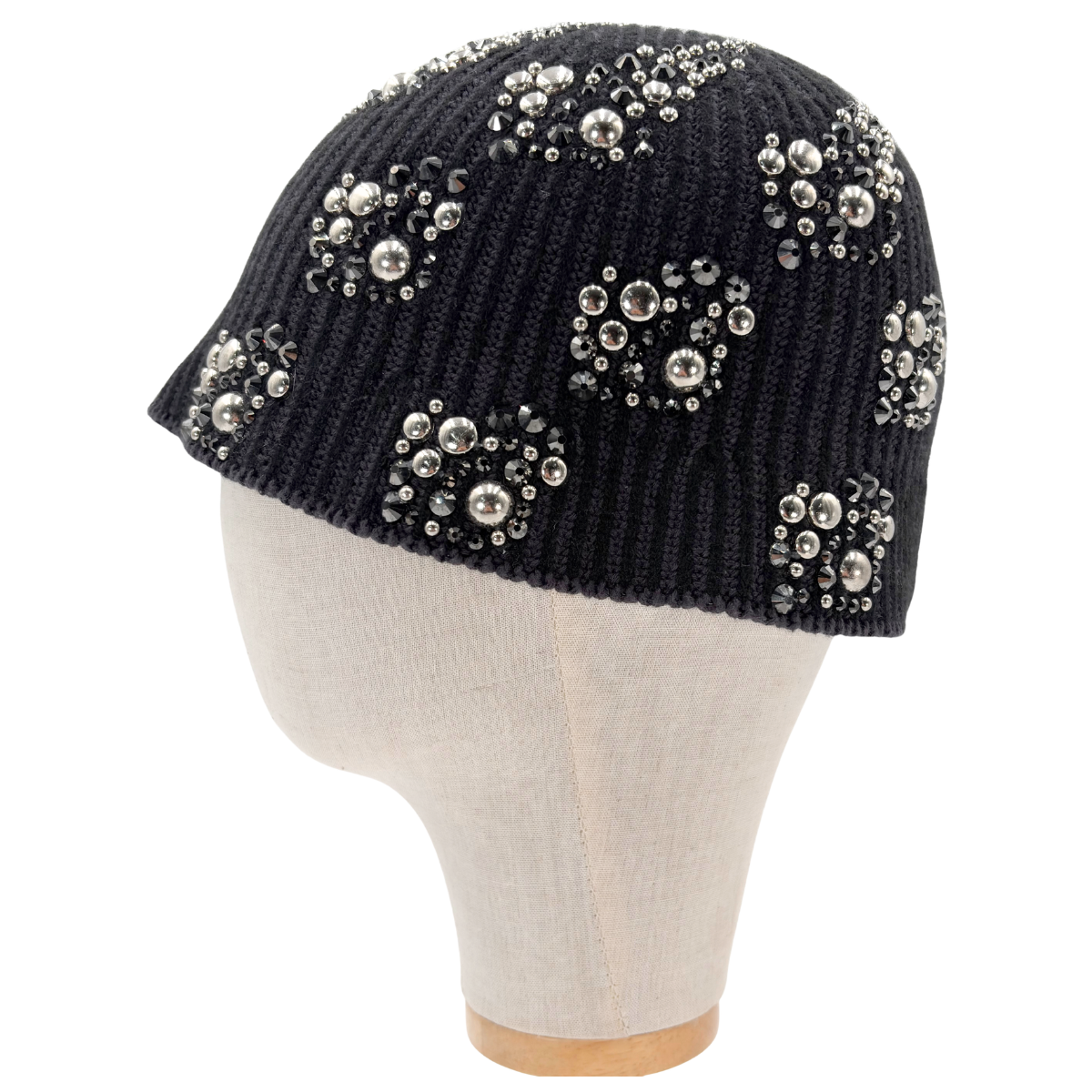 Gorro Atiissu Rhinestone Beanie Negro