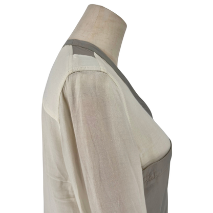 Camisa Helmut Lang Sheepskin Trimmed Shirt
