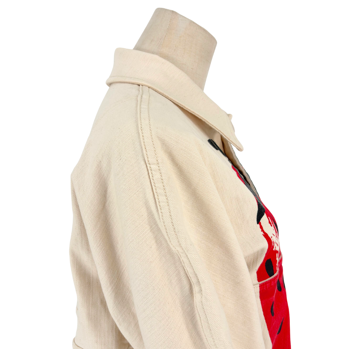 Chamarra JW Anderson Strawberry Print Cream